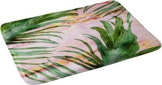 Marta Barragan Camarasa Palm leaf Bath Mat Pink