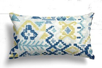 Sale 24x12 Limited Edition Indoor Pillow Covers Decorative Home Decor Lumbar Blue Green Richloom Alonzo Atlantis