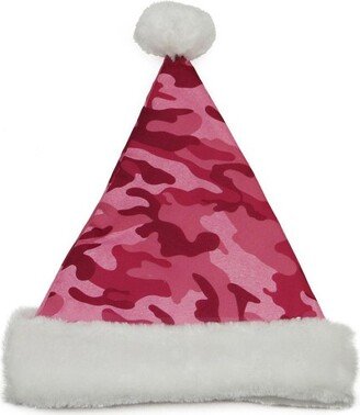 Northlight White and Silver Quilted Unisex Adult Christmas Santa Hat Costume Accessory - One Size