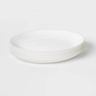 Glass Salad Plates 7.4 White Set of 6 - Made By Design™