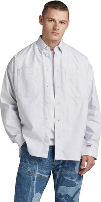 Men's Oversized Button Down Long Sleeve Shirt