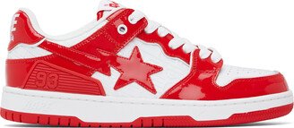 Red & White SK8 STA #5 Sneakers