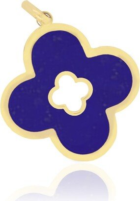 The Lovery Lapis Clover Cut Out Charm