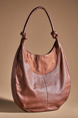 By Anthropologie Slouchy Leather Knotted Circle Bag