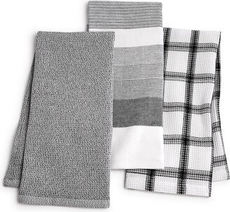 Core 3-Pc. Cotton Black Towels Set, Created for Macy's