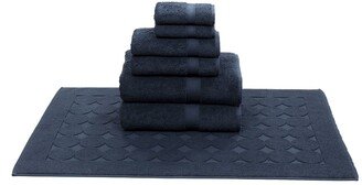 Sinemis Terry 7-Piece Towel Set - Navy