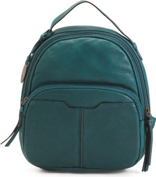 Leather Cooper Backpack for Women