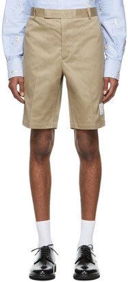 Beige Twill Unconstructed Chino Shorts