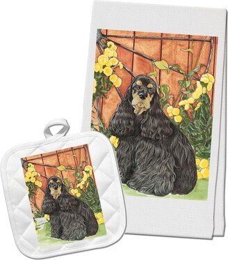 Cocker Spaniel Kitchen Dish Towel & Pot Holder Gift Set