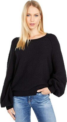 Found My Friend Pullover Sweater (Black) Women's Clothing