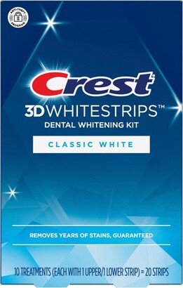 Crest 3D Whitestrips Classic White At-home Teeth Whitening Kit - 10 Treatments