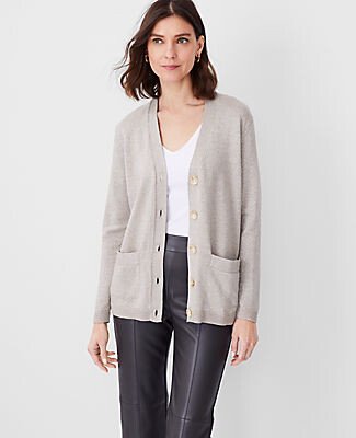 Shimmer Boyfriend Cardigan