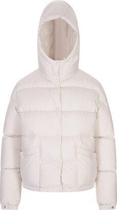 White Ebre Short Down Jacket