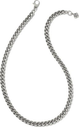 Vincent Chain Necklace in Vintage Silver