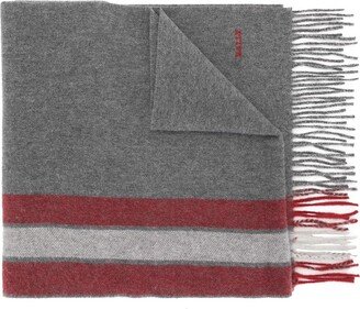 Striped Wool-Cashmere Scarf