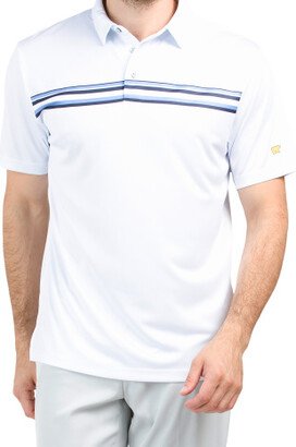 TJMAXX Birdseye Chest Stripe Golf Polo For Men