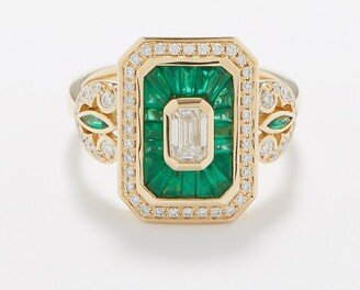 Rainbow K Royale Diamond, Emerald & 18kt Gold Ring