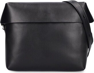 Lid leather crossbody bag-AA