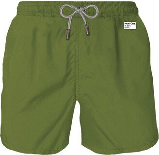 Man Military Green Swim Shorts Pantone Special Edition