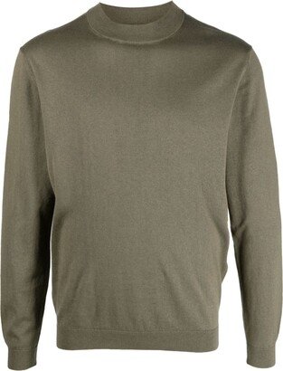 Boggi Milano Mock-Neck Fine-Knit Jumper