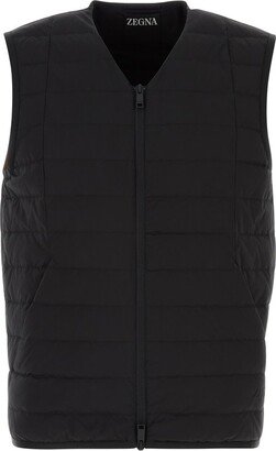 Quilted V-Neck Gilet