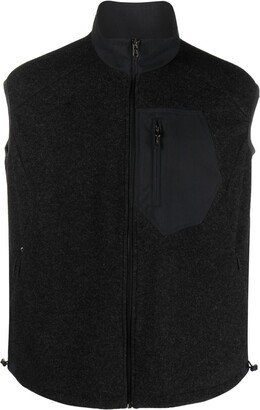 Explorer panelled fleece vest