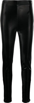 Faux Leather Leggings-AB