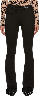 Black V-Emblem Leggings