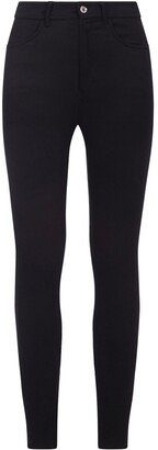 High-Waist Skinny Trousers