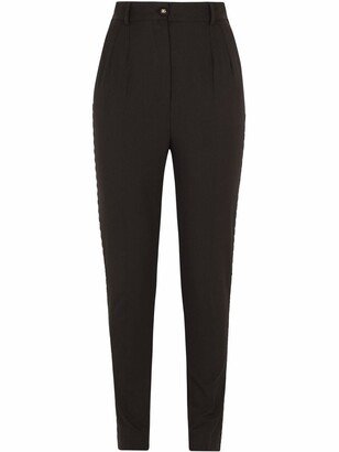 Crystal-Embellished Skinny Trousers
