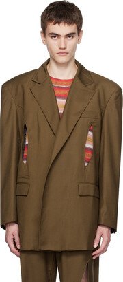 lesugiatelier Brown Cutout Blazer