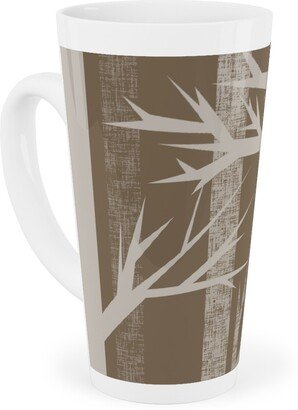 Mugs: Winter Woods - Fawn Tall Latte Mug, 17Oz, Brown