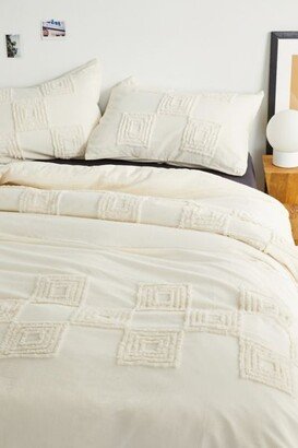 Checker Tufted Duvet Set