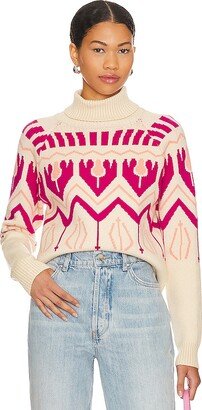 Violet Fair Isle Turtleneck Sweater