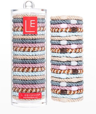 Grab & Go Pony Elastics Luxe Tube, Set of 21