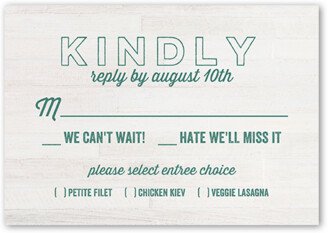 Rsvp Cards: Mountain Nuptials Wedding Response Card, Green, Matte, Signature Smooth Cardstock, Square