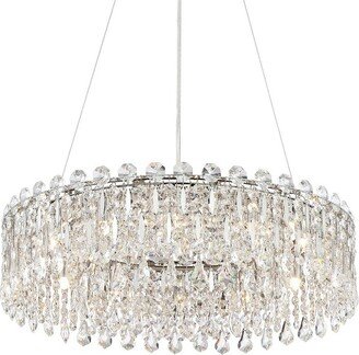 Possini Euro Design Alyssa Chrome Drum Chandelier 23 1/2