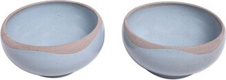 Handmade Blue Bounty Ceramic Serving Bowls