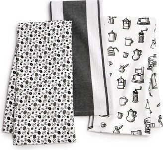 Core 3-Pc. Cotton Coffee Towels Set, Created for Macy's