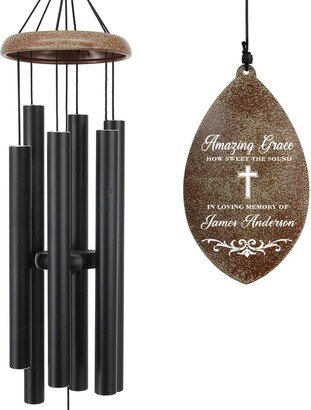 Personalized Memorial Wind Chimes, Wind Chimes For Outdoor, Sympathy Gift After Loss Of Mom Dad Or Loved One, Custom Chime Gift