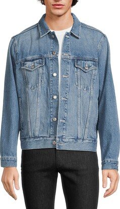 Belted Back Denim Jacket