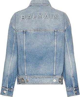 Monogram Denim Jacket in Blue