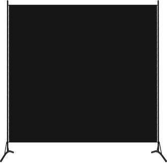 1-Panel Room Divider Black 68.9x70.9