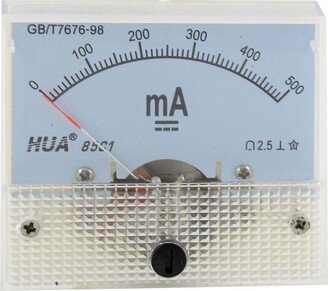 Unique Bargains 85C1 Rectangle Shaped 0-500mA Analog Panel Ammeter Gauge