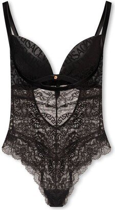 Lace-Detailed Bodysuit