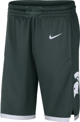 Men's College Dri-FIT (Michigan State) Basketball Shorts in Green