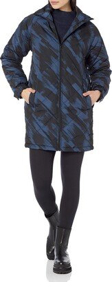 Women's Relaxed-Fit Recycled Polyester Mid Length Puffer Coat (Available in Plus Size) (Previously Amazon Aware)