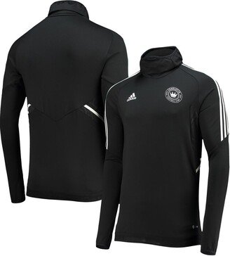 Men's Black, White Charlotte Fc Cold.rdy Raglan Warm Top - Black, White