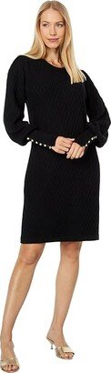 Jacquetta Sweaterdress (Black) Women's Clothing