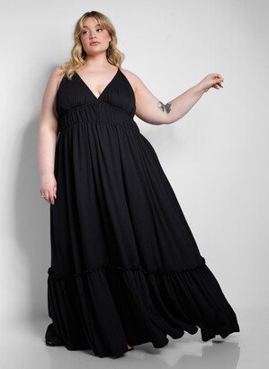 Rebdolls Plus Size Sasha Tiered Maxi A Line Dress